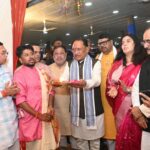 मुख्यमंत्री निवास में गरबा महोत्सव, नवरात्रि के रंग में रंगा परिसर